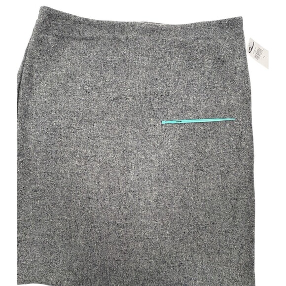 NWT Old Navy Gray Wool Blend Felted Knit Pencil Skirt Work Office Minimalist 12 - Picture 4 of 13
